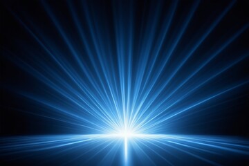 Obraz premium blue light burst background