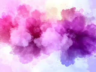Naklejka premium Abstract Watercolor Background Pink Purple