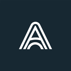 Elegant A Letter Logo Template