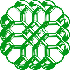 Linear Interlocking Shapes High Quality Editable Mandala Vector Design And Illustration