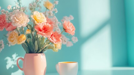 Obraz premium Mother's Day concept. with copy space.