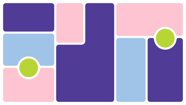 Bento box template. Y2K collage grid shapes. Geometry modular moodboard frames. UI design elements border. Label textboxes composition pack. Trendy blocks blank layout. Vector flat illustration.