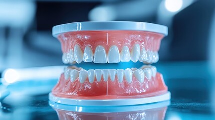 Dental Model with Realistic Teeth for Educational Purposes and Display