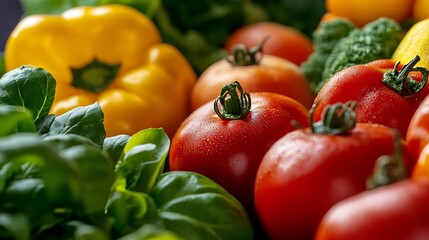 A Rainbow of Fresh Vegetables Captured in Stunning Close-Up Detail