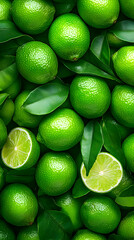 Vibrant Green Lime Illustration