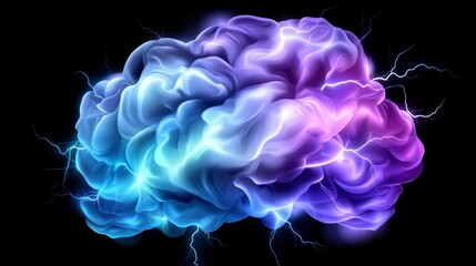 Illuminated Brain Abstract Representation of Neural Activity and Brainpower