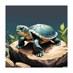 Obraz premium Baby animals vector illustration