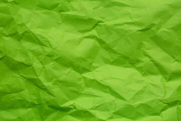 Close-up of green crumpled paper texture,Abstract light green paper texture background. Texture of...