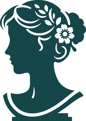 Refined Cameo Silhouette for Decorative Use
