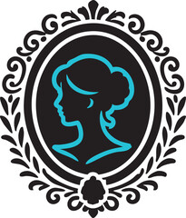 Delicate Profile Cameo for Jewelry Concepts
