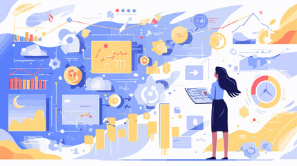 Business Intelligence Abstract Concept Vector Illustration