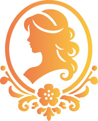 Classic Cameo Silhouette Icon for Jewelry Design
