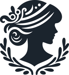 Decorative Cameo Silhouette for Craft Projects
