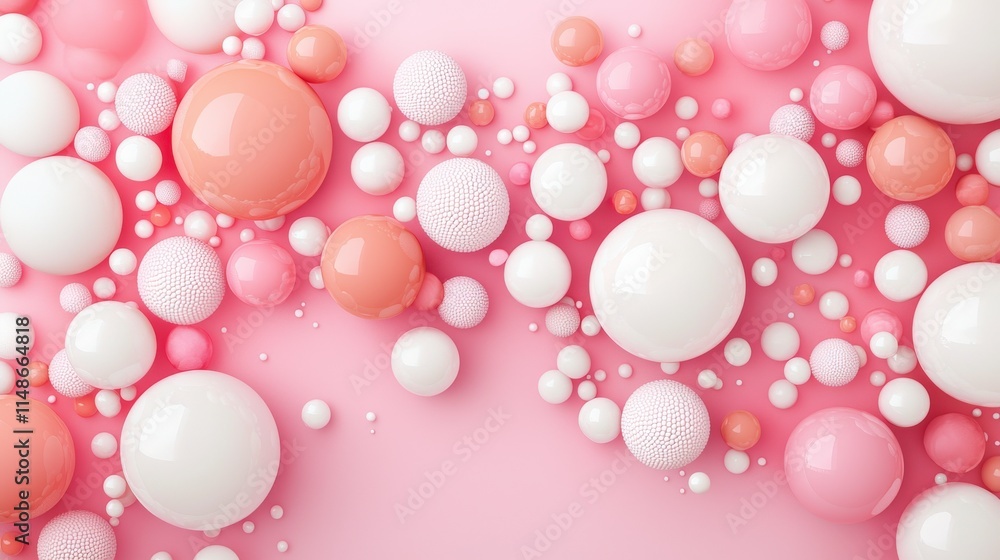 Poster colorful round shapes in various sizes create a playful and vibrant background. perfect for designs 