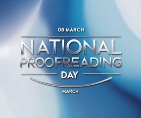 Graphic Design for National Proofreading Day with Bold Text