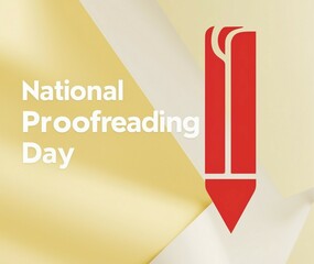 Graphic Design for National Proofreading Day with Bold Text