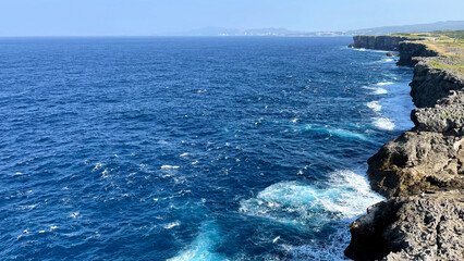 沖縄県 万座毛の景色 恩納村
