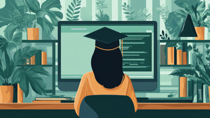 Professional development course for adults home office digital learning modern environment focused viewpoint growth mindset