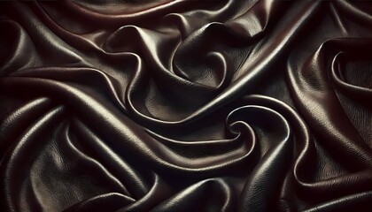 Abstract style artistic painting.  Dark maroon leather background with a rich and seamless texture, showing elegance. (Generative AI)