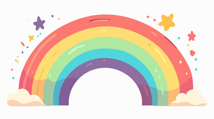Rainbow Sign: Colorful Stripes of Light Spectrum, Child