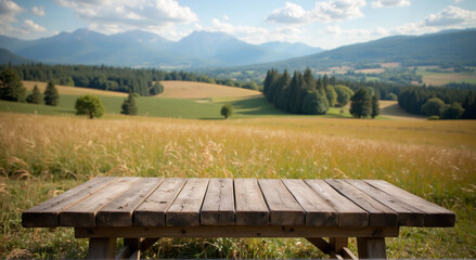 landscape with chair