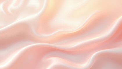Fototapeta premium Elegant Peach Silk Fabric Texture Background: Soft, Smooth, and Luxurious Draped Material