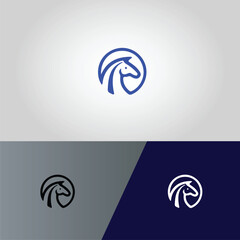 cercle minimal animal logo design