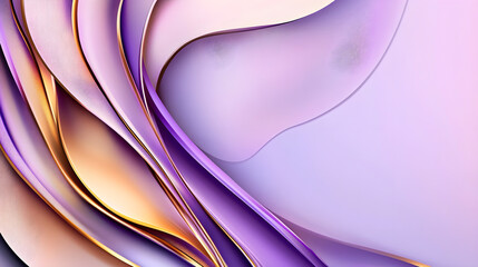 Elegant smooth purple gradient background with flowing curves and layers