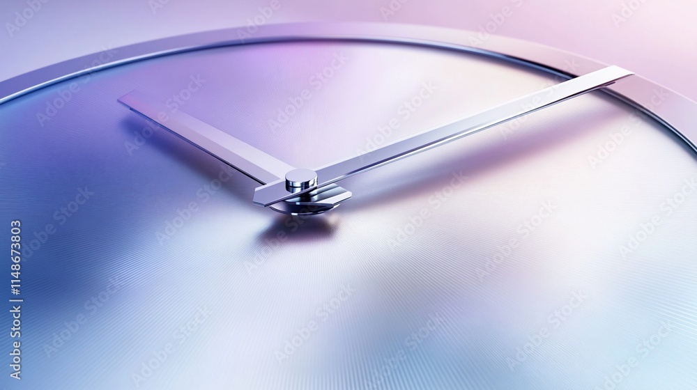 Poster close-up of a modern clock face with sleek design elements.