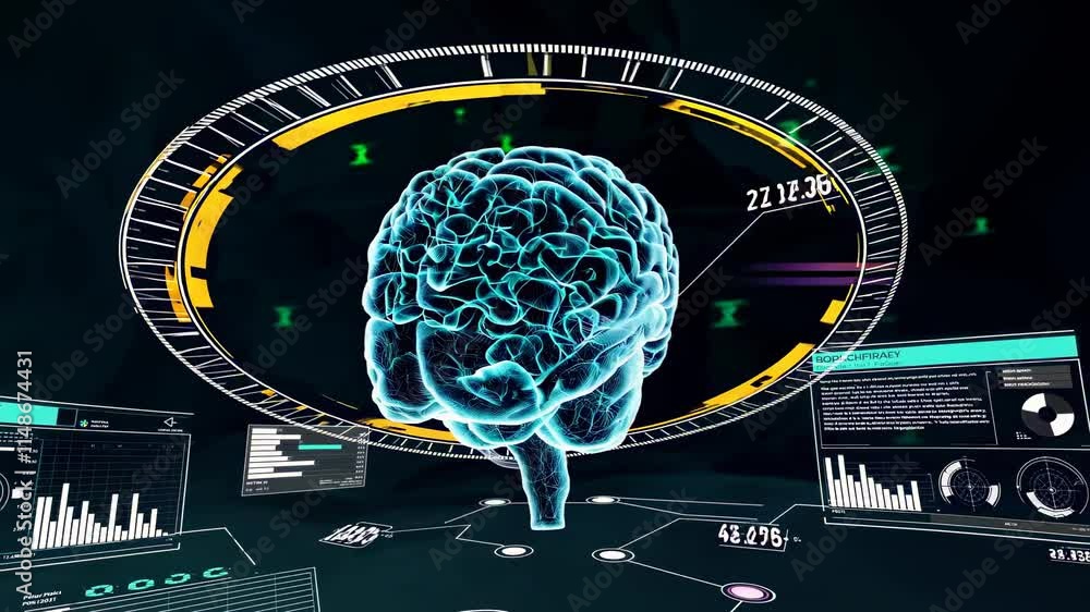 Leinwandbilder exploring advanced brain holography techniques in neuroscience research and technology applications