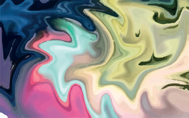 Abstract marbled pattern featuring a vibrant blend with fluid swirls and waves.