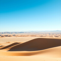 Scenic view of desert against blue sky