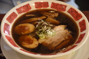Ramen is a Japanese noodle soup with wheat noodles in a flavorful broth, often topped with meat,...