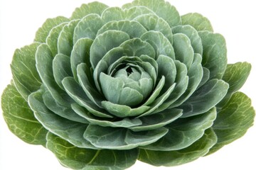 Green Cabbage Rose Close-up