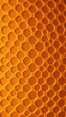 Abstract seamless honeycomb pattern in warm honey tones, texture,natural