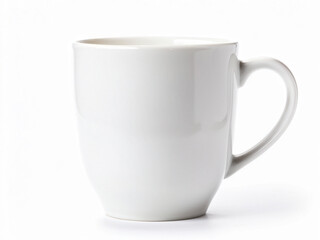White tea mug mockup ceramic isolated on white background view. Blank Mug. Empty for product. Tea mockup.