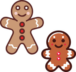 Cute Gingerbread Cookie Friends.