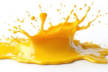 Yellow Liquid Splash