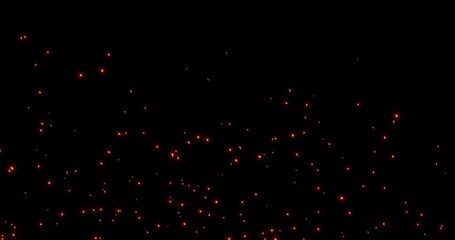 燃え上がる火の粉素材画像 © Keiji Arata