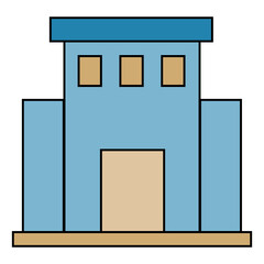 office building icon vector illustration