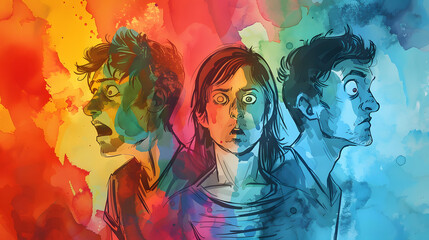 Reaction Comic Watercolor