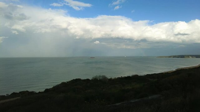 A view of the Black Sea from the Kilyos coast