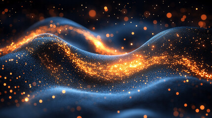 A dynamic flowing data technology background symbolizing chaotic information streams, visualizing the complexity and interconnectedness of modern data systems in a digital world

