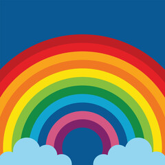 A vibrant vector illustration of a colorful rainbow background, ideal for bright and cheerful designs.