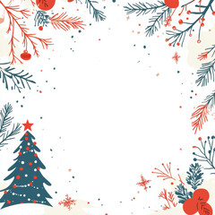 christmas background with christmas tree