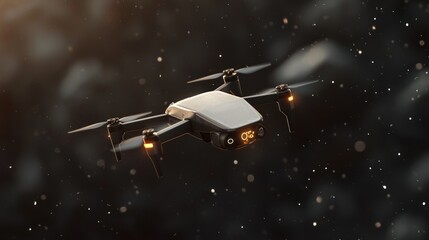 Obraz premium Drone in Flight: Aerial Photography and Modern Technology