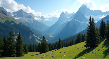 Obraz premium landscape in the mountains