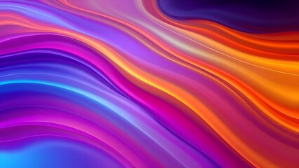Obraz premium Vibrant Abstract Waves of Color in Purple, Pink, and Blue