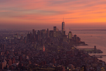Atardecer en Manhattan