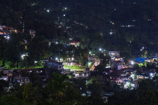 night view of the Badulla city